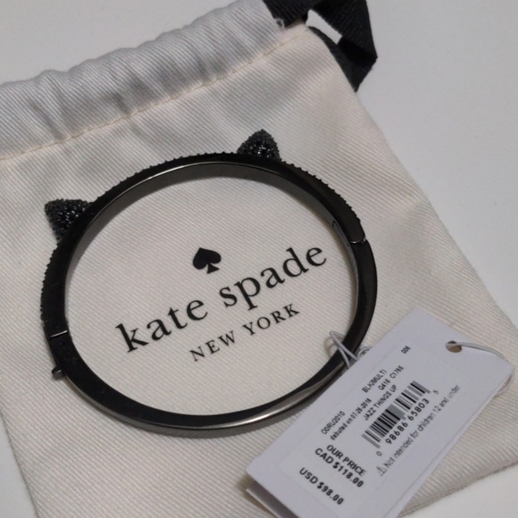BNWT Kate Spade Pave Cat Ear Bangle